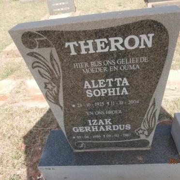 THERON Aletta Sophia 1925-2004 :: THERON Izak Gerhardus 1946-1967