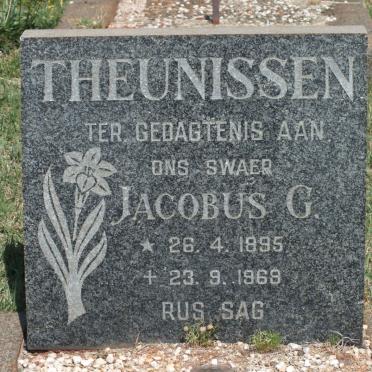 THEUNISSEN Jacobus G. 1895-1968