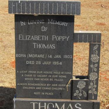 THOMAS Elizabeth Poppy nee MORARE 1903-1954