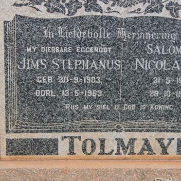 TOLMAY Jims Stephanus 1903-1963 &amp; Salomina Nicolasina 1910-1974