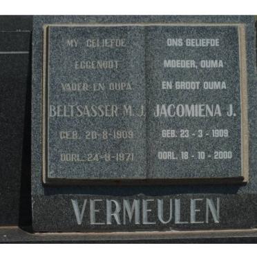 VERMEULEN Beltasser M.J. 1909-1971 &amp; Jacomiena J. 1909-2000