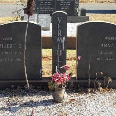 VERMEULEN Ochkert C. 1884-1967 &amp; Anna D. 1890-1967