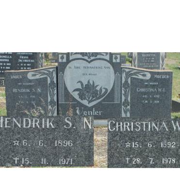 VENTER Hendrik S.N. 1896-1971 &amp;  Christina W.J. 1892-1978