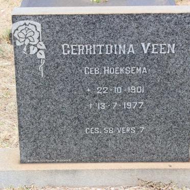 VEEN Gerritdina nee HOEKSEMA 1901-1977