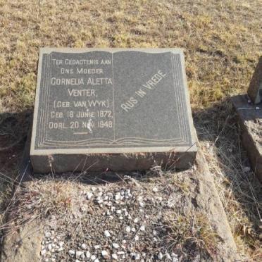 VENTER Cornelia Aletta nee VAN WYK 1872-1948
