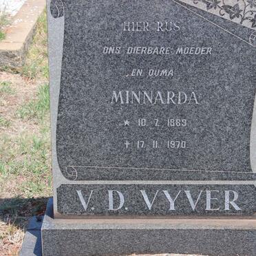 VYVER Minnarda, v.d. 1889-1970