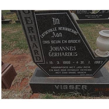 VISSER Johannes Gerhardus 1966-1987