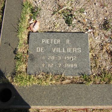 VILLIERS Pieter R., de 1902-1989