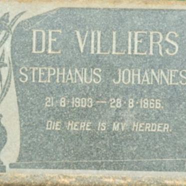 VILLIERS Stephanus Johannes, de 1903-1966