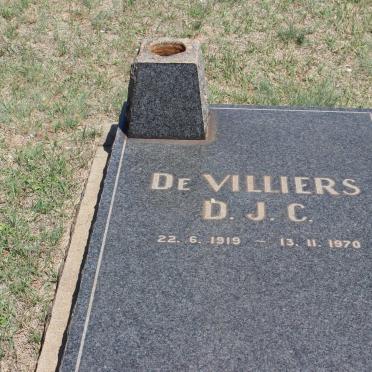 VILLIERS D.J.C., de 1919-1970