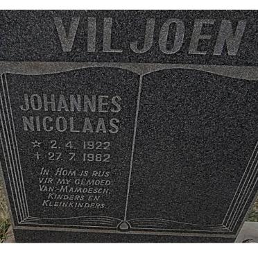VILJOEN Johannes Nicolaas 1922-1982