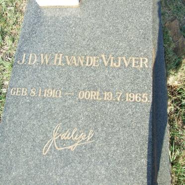 VIJVER J.D.W.H., van de 1910-1965