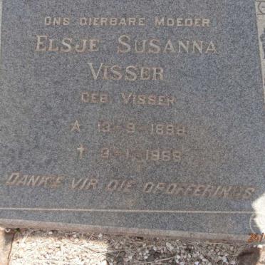VISSER Elsje Susanna nee VISSER 1898-1968
