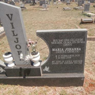 VILJOEN Hendrik Johannes 1921-1978 &amp; Maria Johanna GROBLER 1928-2002