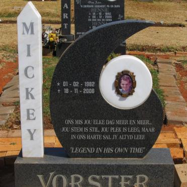 VORSTER Mickey 1982-2006