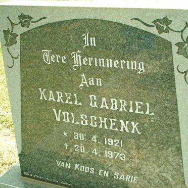VOLSCHENK Karel Gabriel 1921-1973