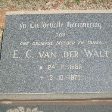 WALT E.C., van der 1888-1973