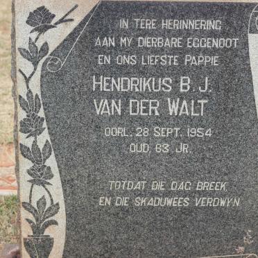 WALT Hendrikus B.J., van der -1954