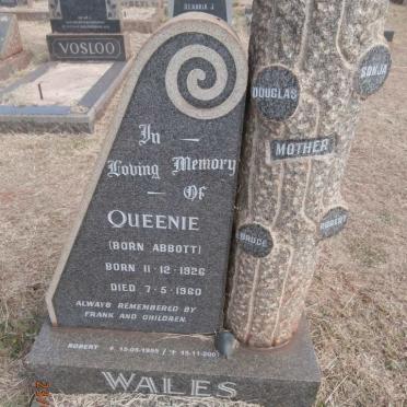 WALES Queenie nee ABBOTT 1926-1960