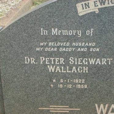 WALLACH Peter Siegwart 1922-1958