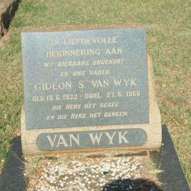 WYK Gideon S., van 1922-1966