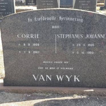 WYK Stephanus Johannes, van 1905-1980 &amp; Corrie 1908-1967