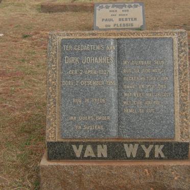WYK Dirk Johannes, van 1927-1955