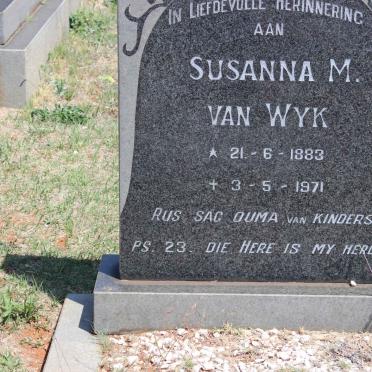WYK Susanna M., van 1883-1971