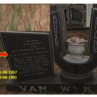 WYK Andries Johannes, van 1967-1991