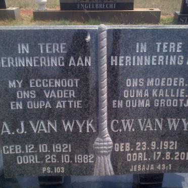 WYK A.J., van 1921-1982 &amp; C.W. 1921-2012