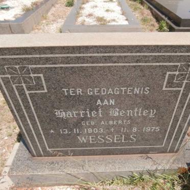 WESSELS Harriet Bentley nee ALBERTS 1903-1975