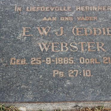 WEBSTER E.W.J. 1885-1953