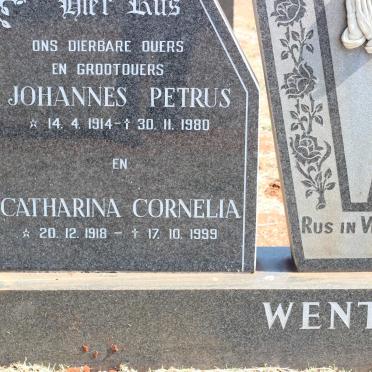 WENTZEL Johannes Petrus 1914-1980 &amp; Catharina Cornelia 1918-1999