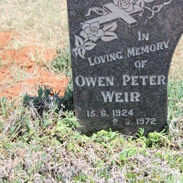 WEIR Owen Peter 1924-1972