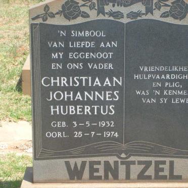 WENTZEL Christiaan Johannes Hubertus 1932-1974