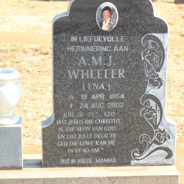 WHEELER A.M.J. 1954-2002