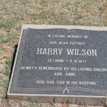 WILSON Harry 1888-1971