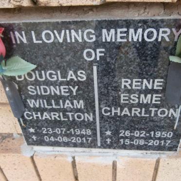 CHARLTON Douglas Sidney William 1948-2017 &amp; Rene Esme 1950-2017
