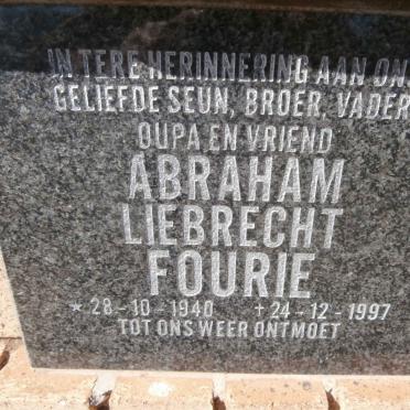 FOURIE Abraham Liebrecht 1940-1997
