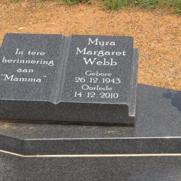 WEBB Myra Margaret 1943-2010