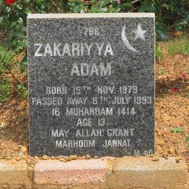 ADAM Zakariyya 1979-1993