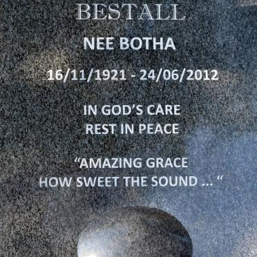 BESTALL Anna Maghrieta nee BOTHA 1921-2012