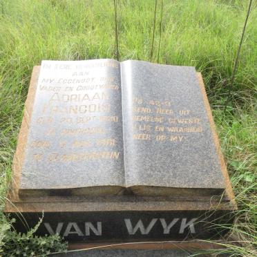 WYK Adriaan Francois, van 1880-1961