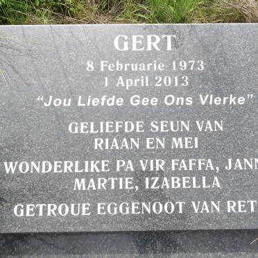 WYK Gert, van 1973-2013