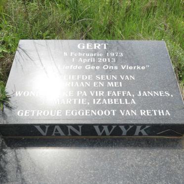 WYK Gert, van 1973-2013