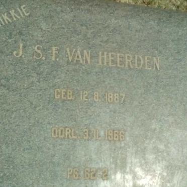 HEERDEN J.S.F., van 1887-1966