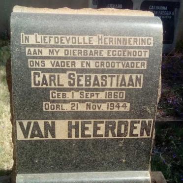 HEERDEN Carl Sebastiaan, van 1860-1944