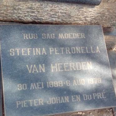 HEERDEN Carel Sebastiaan, van 1884-1938 &amp; Stefina Petronella 1899-1979