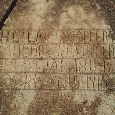 MULDER Heila Magdalena nee VILJOEN 1869-1915