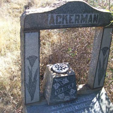 ACKERMAN Isak Jacobus 1917-1950